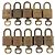 LOUIS VUITTON Padlock Metal 10 Set Gold Tone LV Auth 205897 - view 3