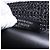Borsa a mano BALENCIAGA Pannier XS in rafia nera e argento 466498 Auth 196622A Nero - vista 19