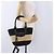 Borsa a mano BALENCIAGA Pannier XS in rafia nera e argento 466498 Auth 196622A Nero - vista 22