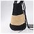 Borsa a mano BALENCIAGA Pannier XS in rafia nera e argento 466498 Auth 196622A Nero - vista 5