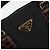 Sac à main PRADA Nylon Black Gold Auth 187087 Noir Doré - vue 15