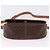 Céline Borsa a tracolla CELINE Macadam Canvas PVC Pelle Marrone Oro Auth 182419 D'oro - vista 10