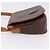 Céline Borsa a tracolla CELINE Macadam Canvas PVC Pelle Marrone Oro Auth 182419 D'oro - vista 5