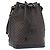 Céline CELINE Macadam Canvas Schultertasche PVC Schwarz Gold Auth 181639V Golden