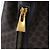 Céline CELINE Macadam Canvas Schultertasche PVC Schwarz Gold Auth 181639V Golden - Ansicht 15