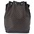 Céline CELINE Macadam Canvas Schultertasche PVC Schwarz Gold Auth 181639V Golden - Ansicht 3