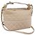 Borsa a tracolla CHANEL Matelasse con catena in pelle d'agnello Ivory Gold CC Auth bs35037 D'oro Crudo