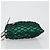 Bolsa de Ombro com Corrente PRADA Satin Green Auth 127567 Verde - vista 5
