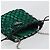 Bolsa de Ombro com Corrente PRADA Satin Green Auth 127567 Verde - vista 6