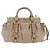 Borsa a mano Miu Miu Vitellolux 2way Beige Gold Auth 204328V Argento - vista 2