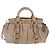 Borsa a mano Miu Miu Vitellolux 2way Beige Gold Auth 204328V Argento - vista 3