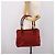 Borsa a mano GUCCI GG Canvas Bamboo Rossa Argento 112526 Auth 204886 Rosso - vista 24