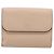 Chloé Cartera Chloe Alphabet Trifold de cuero rosa tono dorado Auth BA15602 - vista 3