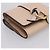 Chloé Cartera Chloe Alphabet Trifold de cuero rosa tono dorado Auth BA15602 - vista 9