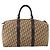 Borsa Boston Christian Dior Trotter Canvas Marrone Oro Auth 201940 D'oro - vista 3