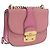 Borsa a tracolla Miu Miu Madras Chain in pelle rosa tono oro Auth ka6212