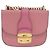 Borsa a tracolla Miu Miu Madras Chain in pelle rosa tono oro Auth ka6212 - vista 2