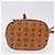 MCM Vicetos Logogram Schultertasche PVC Leather Brown Gold Auth 204094 Braun Golden - Ansicht 11