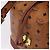 MCM Vicetos Logogram Schultertasche PVC Leather Brown Gold Auth 204094 Braun Golden - Ansicht 19