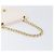 Borsa CHANEL Matelasse Double Flap Chain Bag Lamb Skin White Gold CC Auth 201534 Bianco D'oro - vista 8