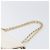 Borsa CHANEL Matelasse Double Flap Chain Bag Lamb Skin White Gold CC Auth 201534 Bianco D'oro - vista 9