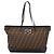 FENDI Zucca Canvas Tote Bag Schwarz Braun Auth 204873 - Ansicht 2