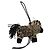LOEWE Ciondolo Borsa Motif Zebra Pelle Black Beige Auth 167701SAM Nero - vista 2