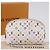LOUIS VUITTON Monogram Multicolor Pochette Cosmetic Pouch M47354 LV Auth 204614V Bianco - vista 12