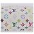 LOUIS VUITTON Monogram Multicolor Pochette Cosmetic Pouch M47354 LV Auth 204614V Bianco - vista 7