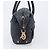 Céline Borsa a mano CELINE in pelle nera e oro Auth am12599V Nero D'oro - vista 5