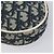 Pouch Saddle Christian Dior Trotter Canvas PVC Navy Silver Auth am12667A Argento Blu navy - vista 14