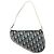 Pouch Saddle Christian Dior Trotter Canvas PVC Navy Silver Auth am12667A Argento Blu navy - vista 3