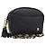 Bolsa de Ombro com Corrente BALLY em Couro Preto e Dourado Auth BA15568A