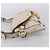 Chloé Borsa a tracolla Chloe Paddington in pelle Outlet White Gold Tone Auth BA15569V Bianco - vista 4