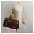 Céline CELINE Macadam Canvas Boston Bag PVC Leather Brown Gold Auth 203442V Braun Golden - Ansicht 24