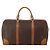 Céline CELINE Macadam Canvas Boston Bag PVC Leather Brown Gold Auth 203442V Braun Golden - Ansicht 3