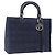 Borsa Christian Dior Lady Dior Canage Denim 2way Blue Silver Auth ka6292V Argento