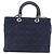 Borsa Christian Dior Lady Dior Canage Denim 2way Blue Silver Auth ka6292V Argento - vista 3