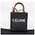 Céline CELINE Triomphe Mini Vertical Cabas Handtasche PVC 2way Schwarz Gold Auth 204764V Golden - Ansicht 22