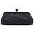 Beauty case arricciato PRADA in pelle nero argento Auth 204606V - vista 3