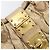 Borsa a mano Miu Miu Matelassé in pelle beige e oro autentica BA15801V D'oro - vista 15