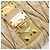 Borsa a mano Miu Miu Matelassé in pelle beige e oro autentica BA15801V D'oro - vista 16
