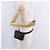 Borsa vita CHANEL COCO Mark Chain in pelle d'agnello nera e oro CC Auth bs18653 Nero D'oro - vista 23