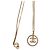 Collana Chanel oro in acciaio D'oro - vista 3