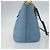 Miu Miu Madras Convertible Lock Leather Small Blu - vista 3