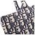 Christian Dior Dior BOOK TOTE Borsa Tote Media Beige Blu navy - vista 5