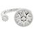 Anillo Christian Dior Dior Rose Devan Diamond Band Plata - vista 2