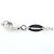 Collana Dolce & Gabbana Crown Black Diamond Nero Argento - vista 3