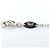 Collana Dolce & Gabbana Crown Black Diamond Nero Argento - vista 4