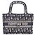Borsa a mano Christian Dior Dior BOOK TOTE Mini Crudo Blu navy